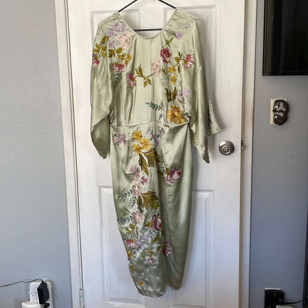 ASOS CURVE Floral Embroidered Dress